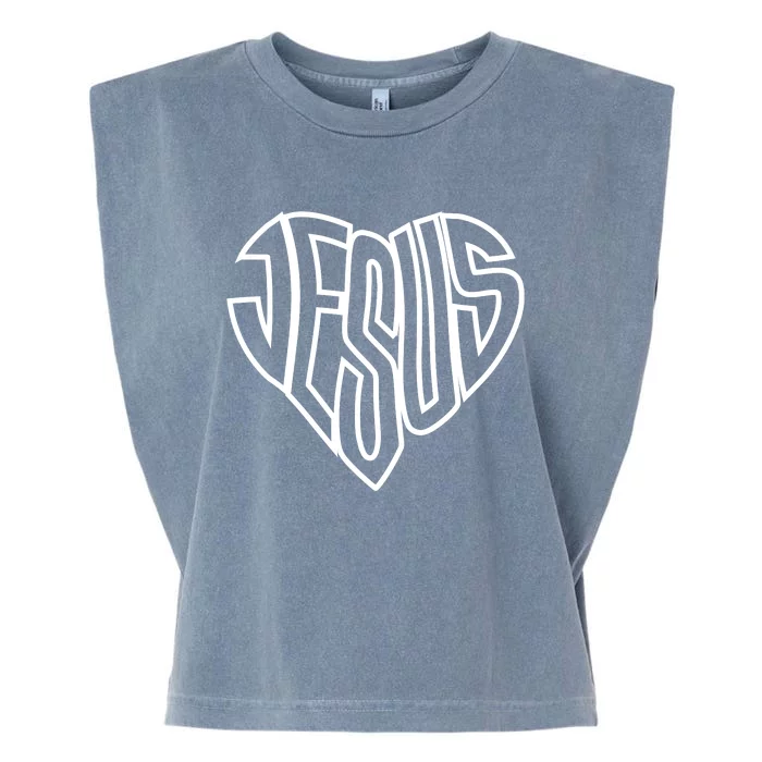 Heart Of Jesus Garment-Dyed Women's Muscle Tee