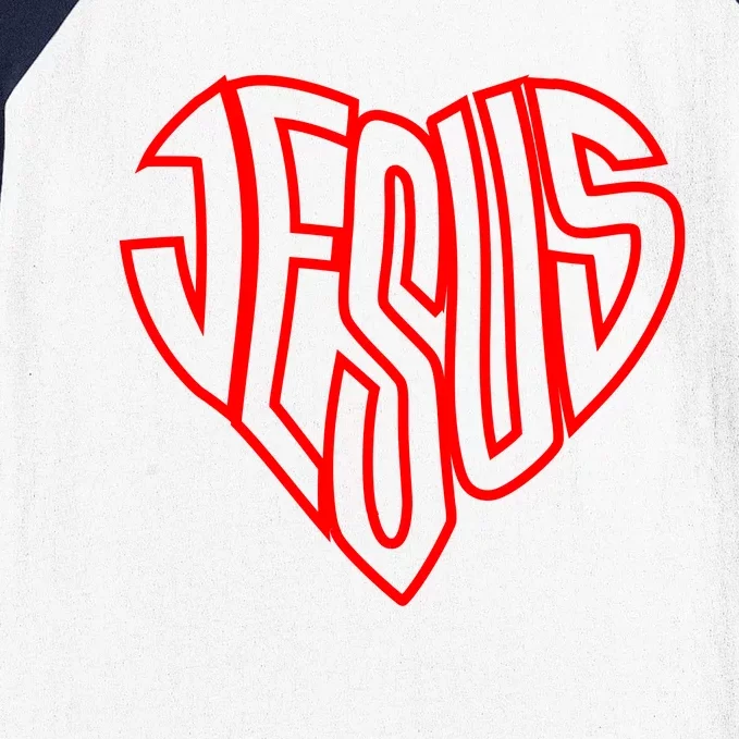 Heart Of Jesus Baseball Sleeve Shirt