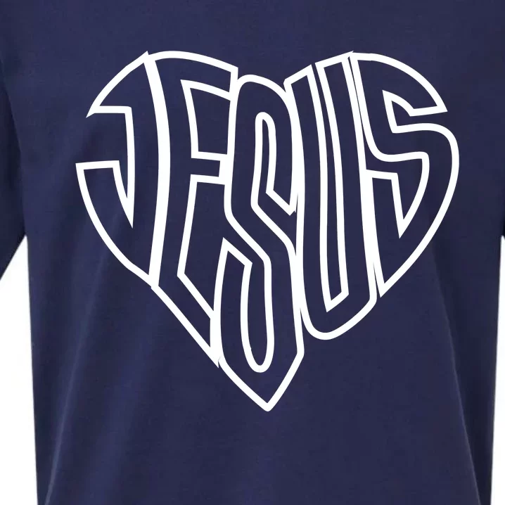 Heart Of Jesus Sueded Cloud Jersey T-Shirt