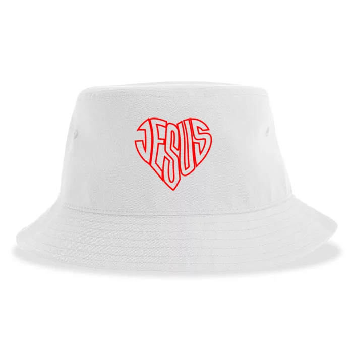 Heart Of Jesus Sustainable Bucket Hat