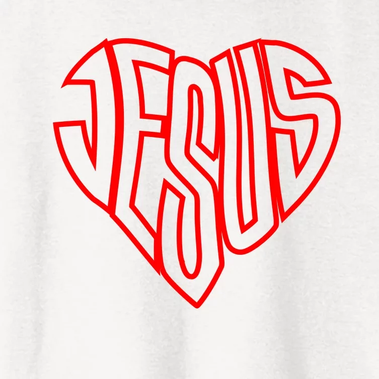 Heart Of Jesus Women's Crop Top Tee