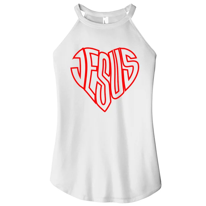 Heart Of Jesus Women’s Perfect Tri Rocker Tank