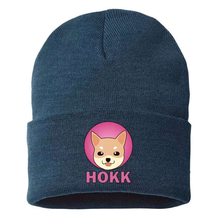 HOKK Hokkaidu Inu Crypto Currency Sustainable Knit Beanie