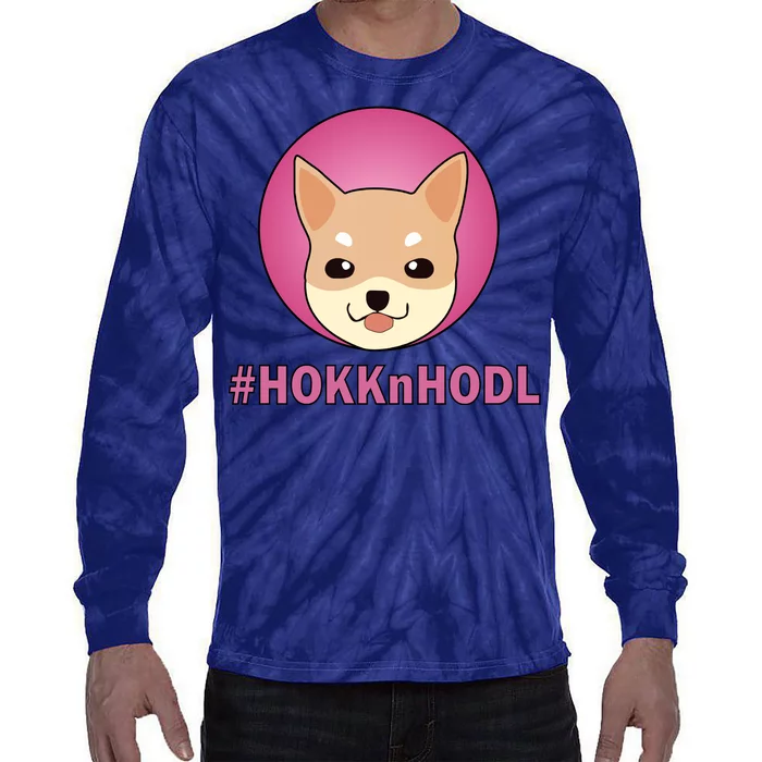 HokknHodl Hokk And Hold Crypto Tie-Dye Long Sleeve Shirt