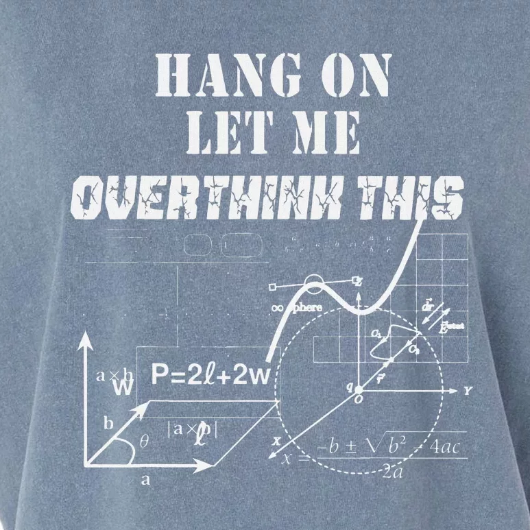 Hang On Let Me Overthink This Back To School Math TeacherS Garment-Dyed Women's Muscle Tee