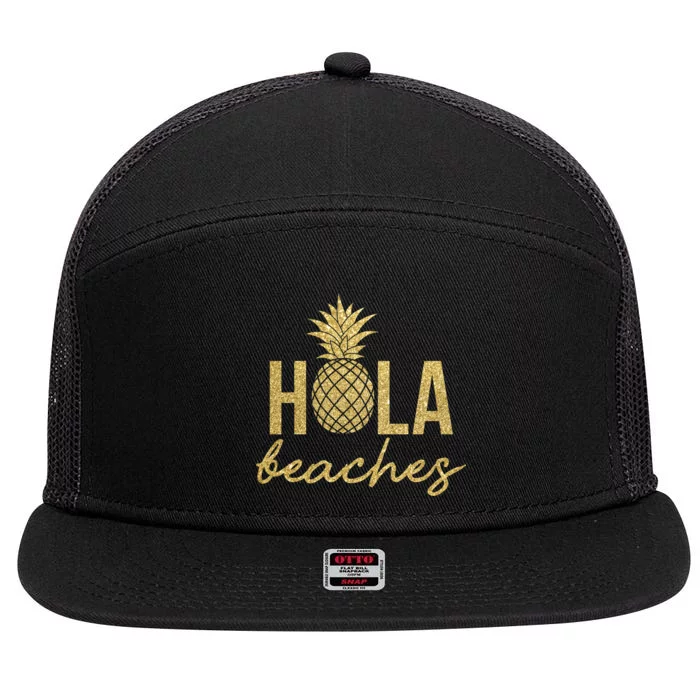 Hola Beaches Limited Edition 7 Panel Mesh Trucker Snapback Hat