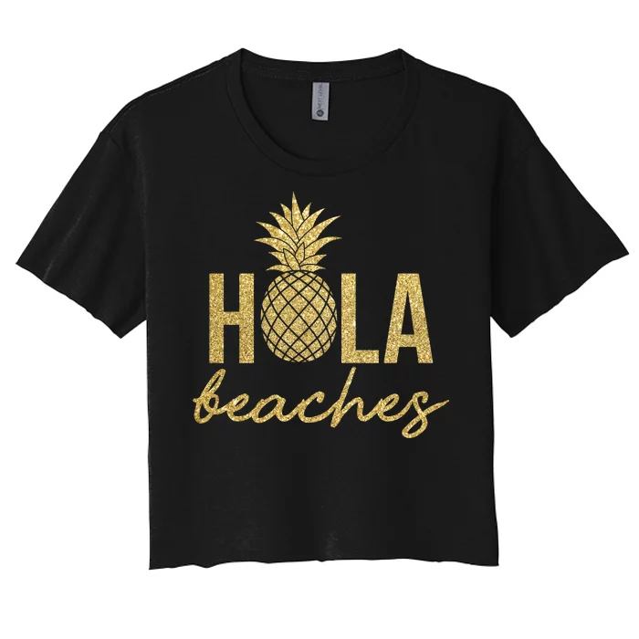 Hola Beaches Limited Edition Women's Crop Top Tee