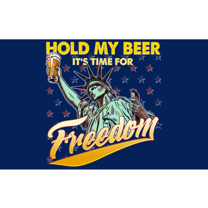 Hold My Beer It's Time For Freedom Statue Of Liberty Bumper Sticker