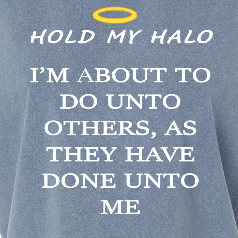 Hold My Halo Garment-Dyed Women's Muscle Tee