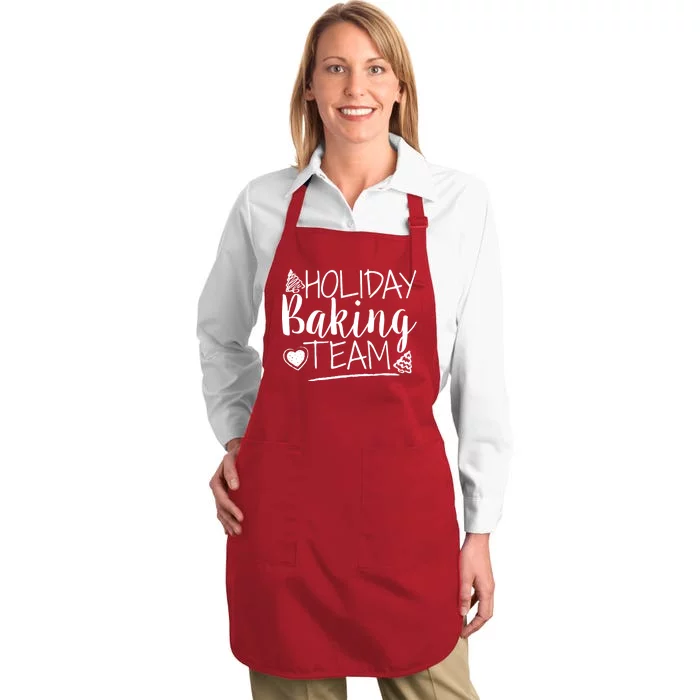 Holiday Baking Team Full-Length Apron With Pocket