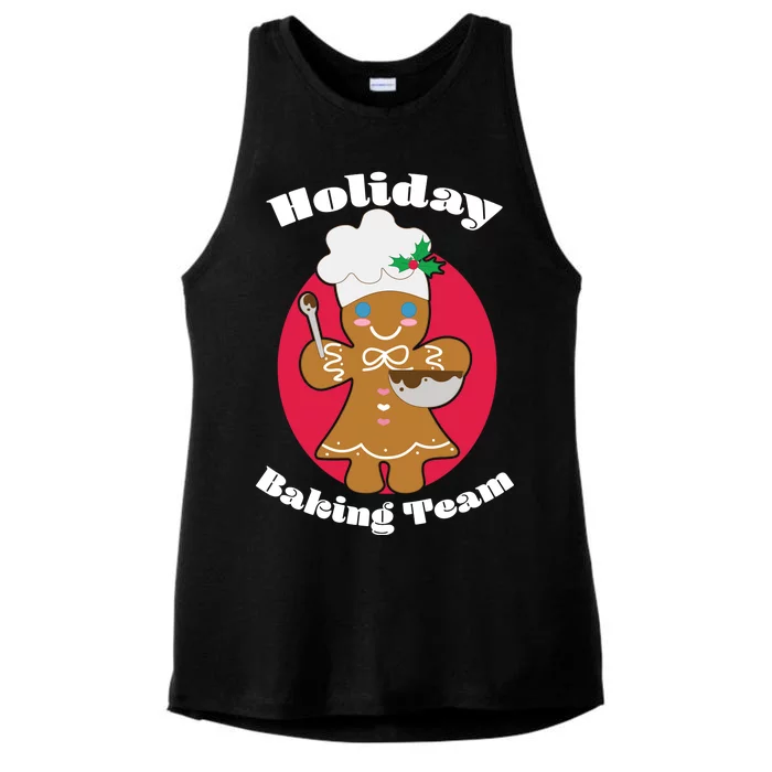 Holiday Baking Team Gingerbread Ladies Tri-Blend Wicking Tank