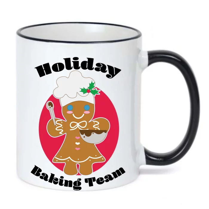 Holiday Baking Team Gingerbread Black Color Changing Mug