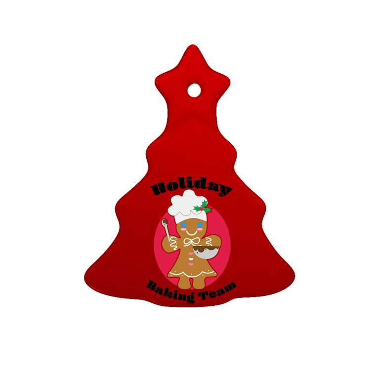 Holiday Baking Team Gingerbread Tree Ornament