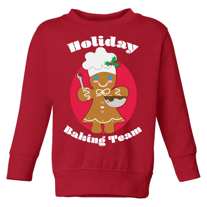 Holiday Baking Team Gingerbread Toddler Sweatshirt