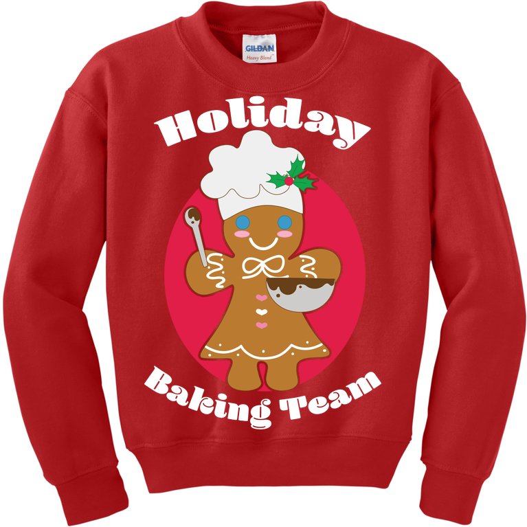 Holiday Baking Team Gingerbread Kids Sweatshirt