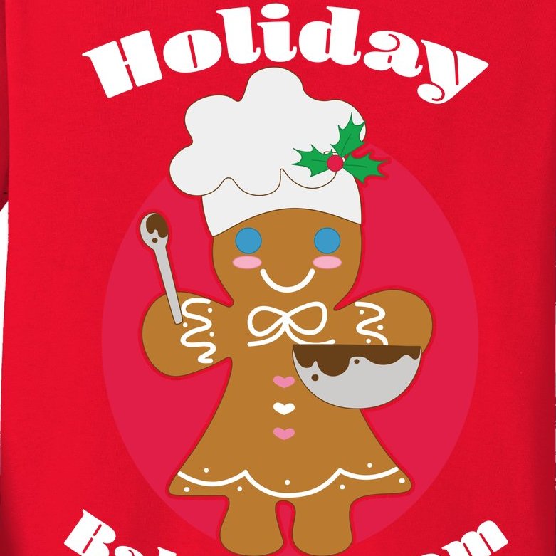 Holiday Baking Team Gingerbread Kids Long Sleeve Shirt
