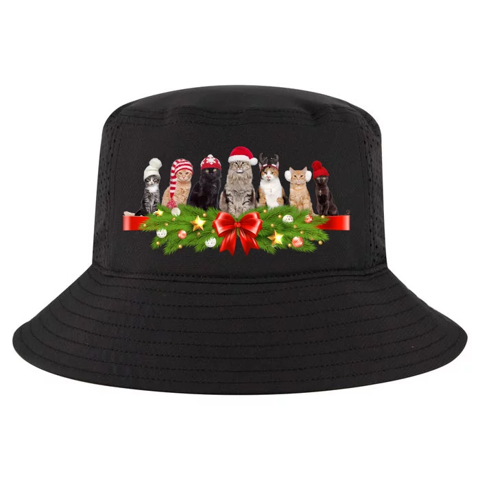 Holiday Christmas Cats Cool Comfort Performance Bucket Hat