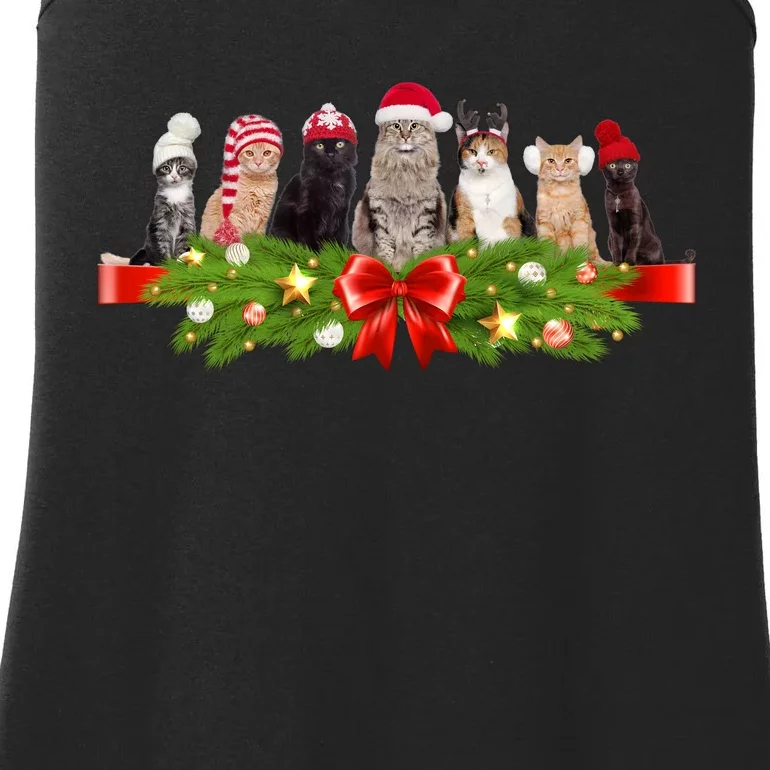 Holiday Christmas Cats Ladies Essential Tank