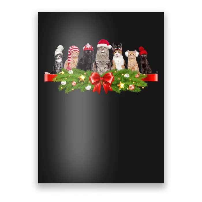 Holiday Christmas Cats Poster