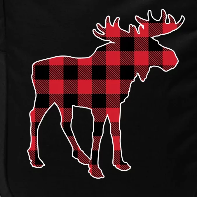 Holiday Plaid Moose Impact Tech Backpack