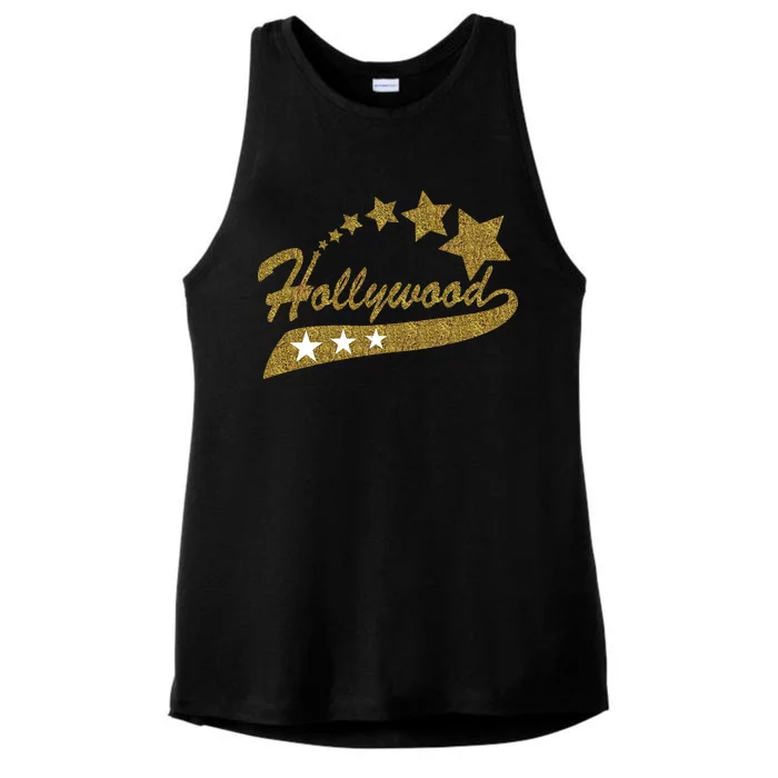 Hollywood Walk Of Fame California Ladies Tri-Blend Wicking Tank