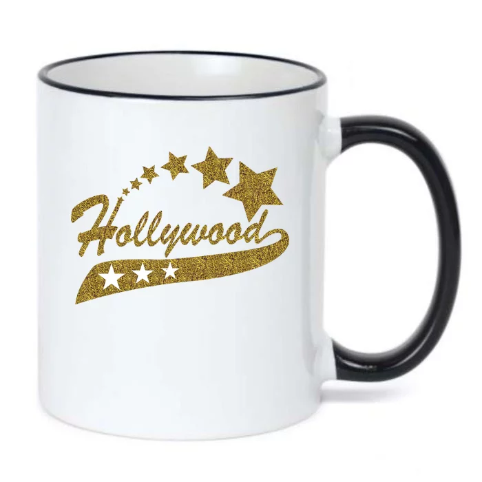 Hollywood Walk Of Fame California Black Color Changing Mug