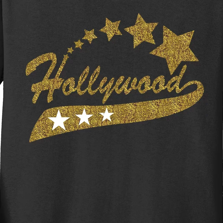 Hollywood Walk Of Fame California Kids Long Sleeve Shirt