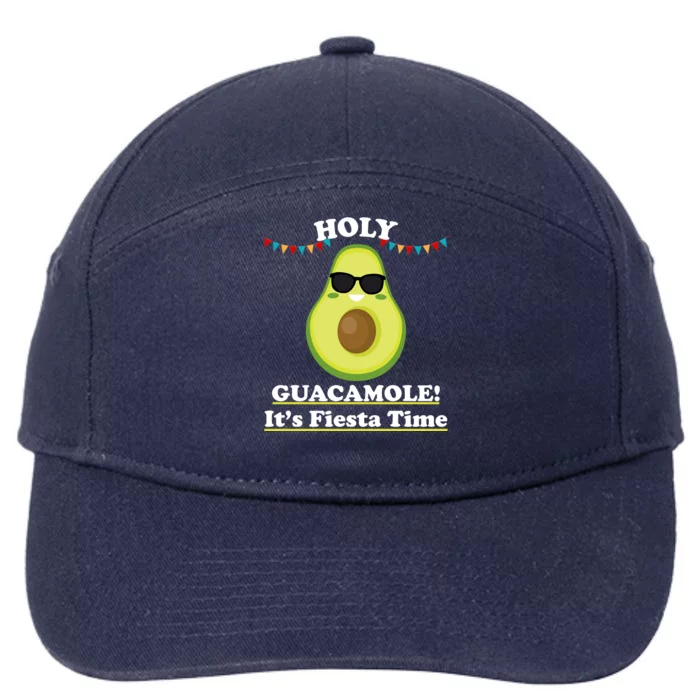 Holy Guacamole Its Fiesta Time 7-Panel Snapback Hat