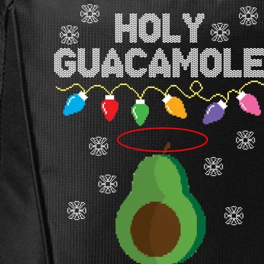 Holy Guacamole Ugly Christmas City Backpack