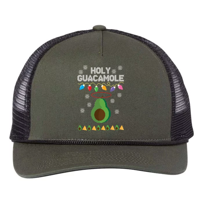 Holy Guacamole Ugly Christmas Retro Rope Trucker Hat Cap