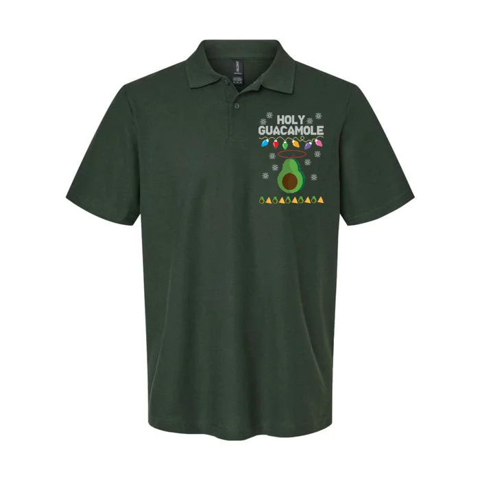 Holy Guacamole Ugly Christmas Softstyle Adult Sport Polo