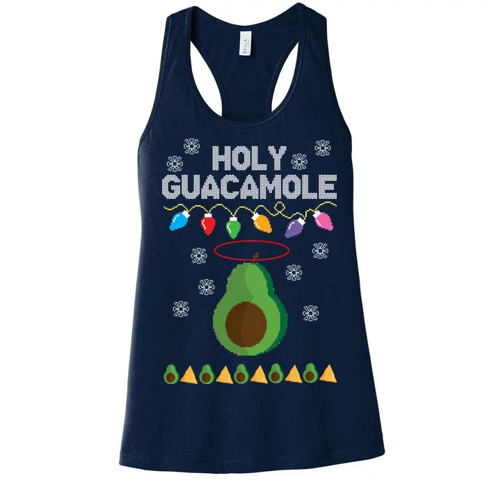 Holy Guacamole Ugly Christmas Women's Racerback Tank