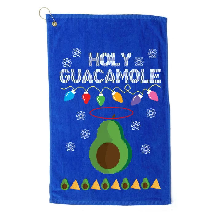 Holy Guacamole Ugly Christmas Platinum Collection Golf Towel