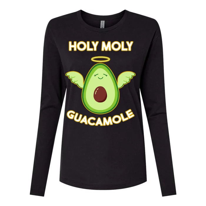 Holy Moly Guacamole Womens Cotton Relaxed Long Sleeve T-Shirt