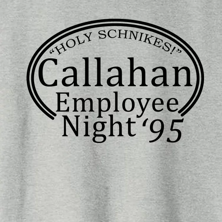 Holy Schnikes! Callahan Employees Night Women's Crop Top Tee