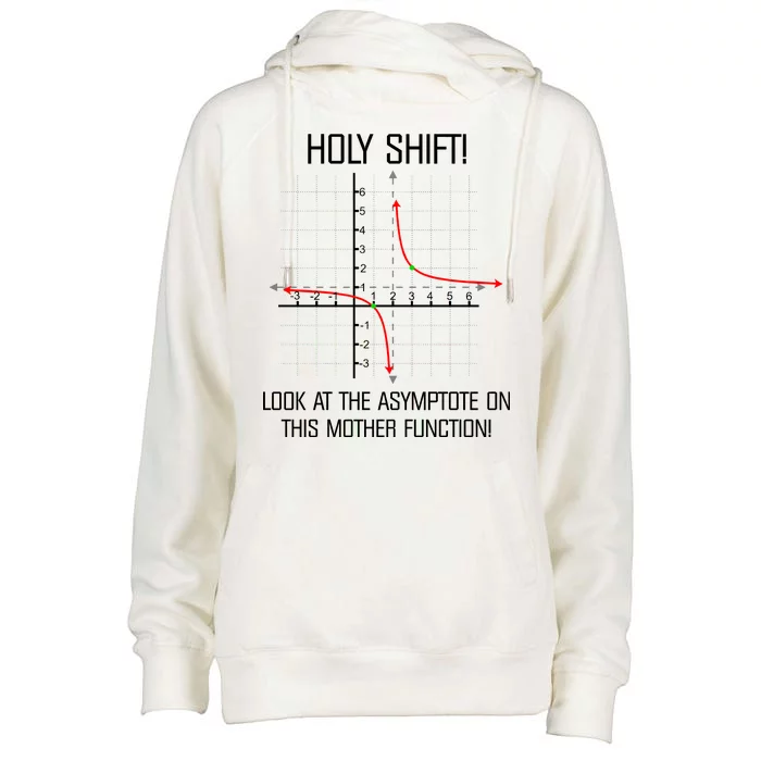 Holy Shift Asymptote Curve Womens Funnel Neck Pullover Hood