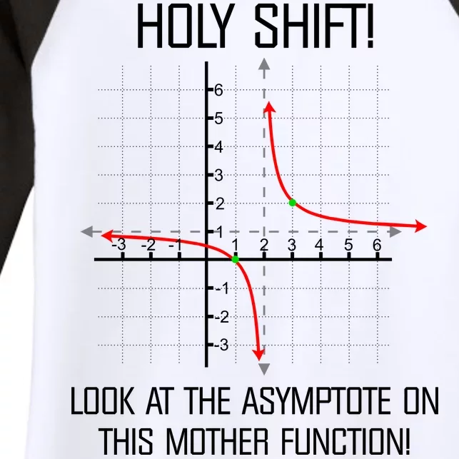 Holy Shift Asymptote Curve Women's Tri-Blend 3/4-Sleeve Raglan Shirt