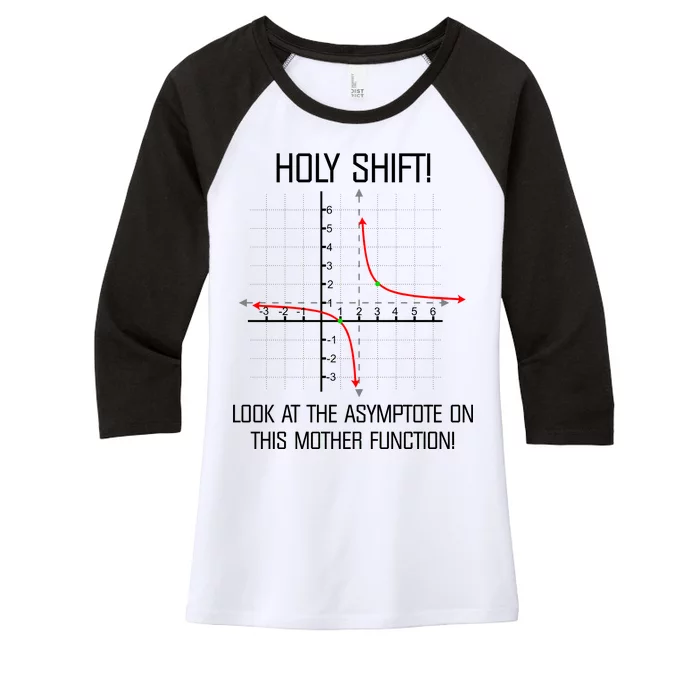 Holy Shift Asymptote Curve Women's Tri-Blend 3/4-Sleeve Raglan Shirt