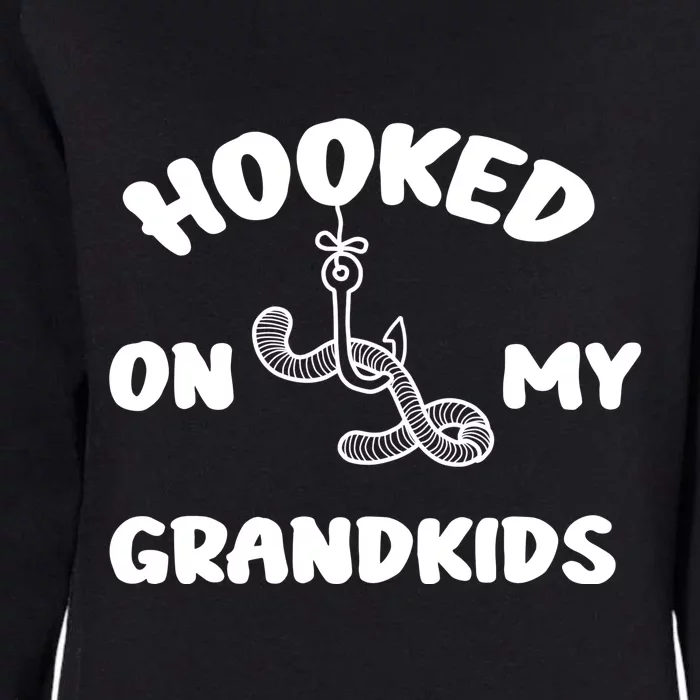 Hooked On My Grandkids Womens California Wash Sweatshirt