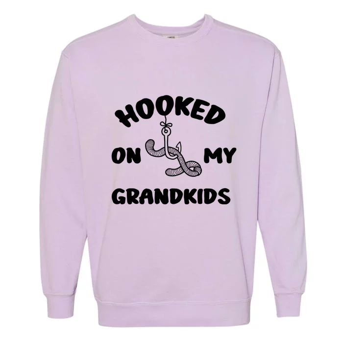 Hooked On My Grandkids Garment-Dyed Sweatshirt