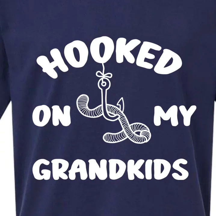 Hooked On My Grandkids Sueded Cloud Jersey T-Shirt