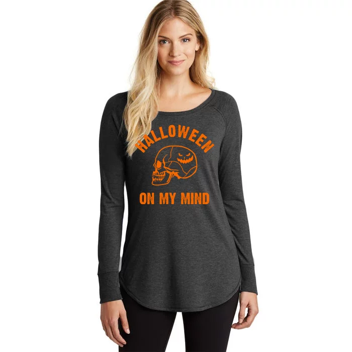 Halloween On My Mind Women's Perfect Tri Tunic Long Sleeve Shirt