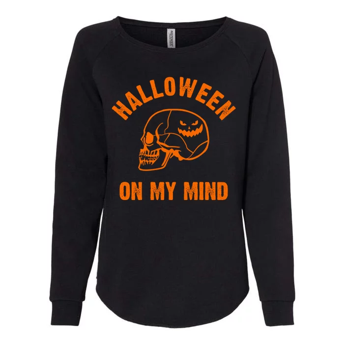 Halloween On My Mind Womens California Wash Sweatshirt