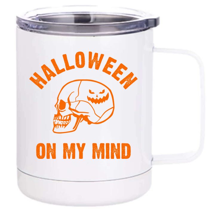 Halloween On My Mind Front & Back 12oz Stainless Steel Tumbler Cup