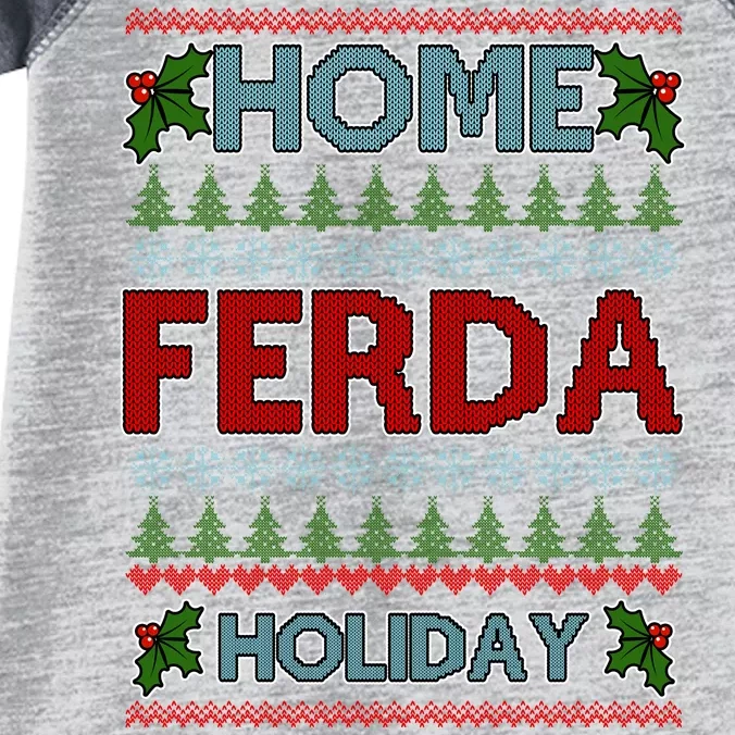 Home Freda Holiday Ugly Christmas Sweater Infant Baby Jersey Bodysuit