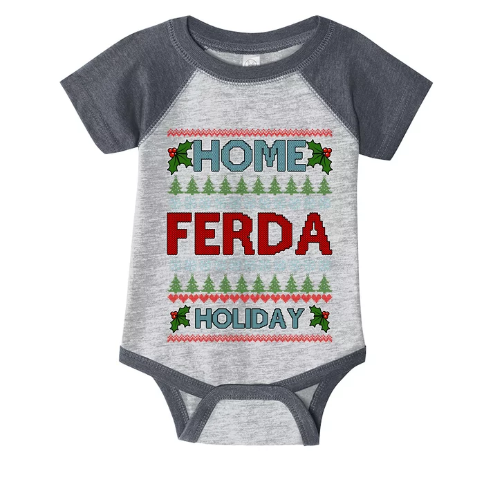 Home Freda Holiday Ugly Christmas Sweater Infant Baby Jersey Bodysuit