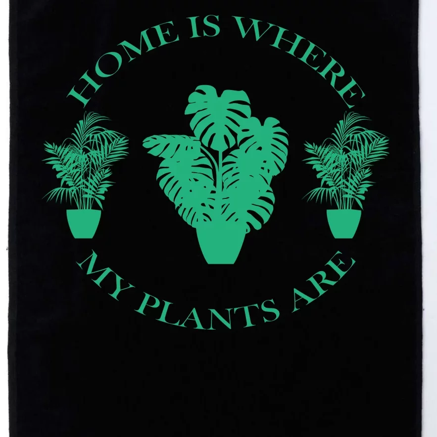 Home Is Where My Plants Are Funny Medical Marijuana Platinum Collection Golf Towel