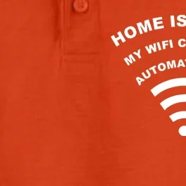 Home is Where My Wifi Connects Automatically Dry Zone Grid Performance Polo