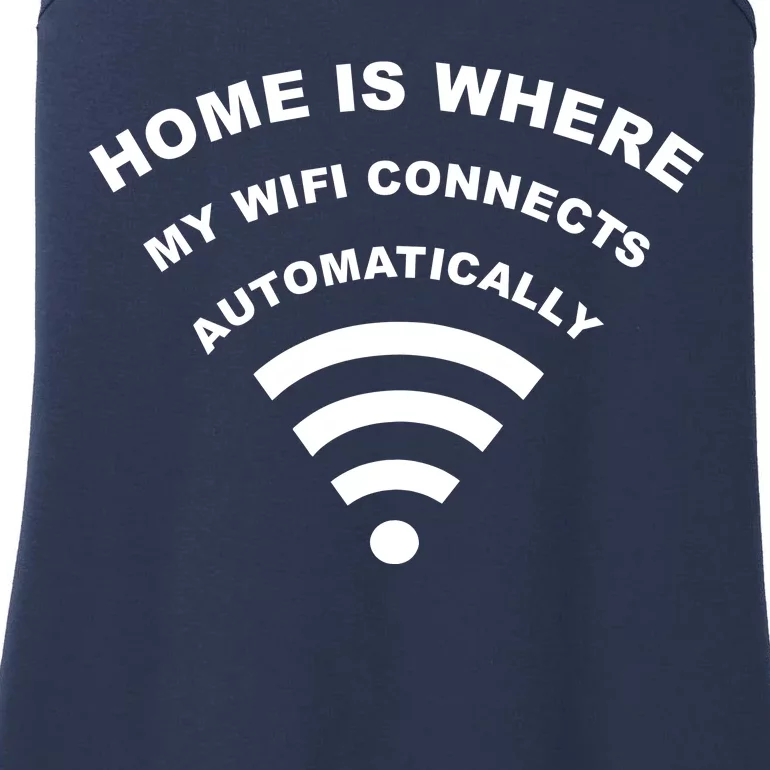 Home is Where My Wifi Connects Automatically Ladies Essential Tank