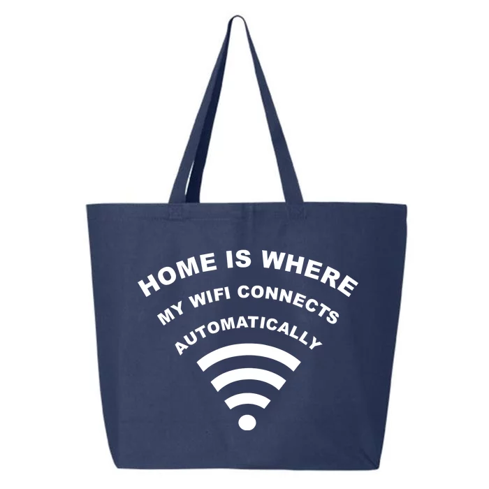 Home is Where My Wifi Connects Automatically 25L Jumbo Tote